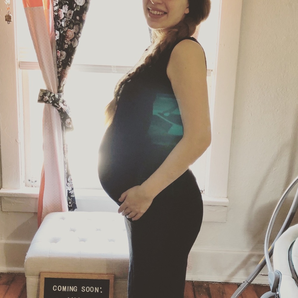 Black Maternity Pencil Dress ~Comfortable & Classy